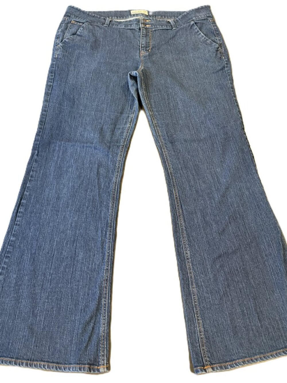Old Navy Women's Dark Wash Flare Jeans Size 18 Long Stretch Denim